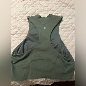 Green Lululemon workout tank